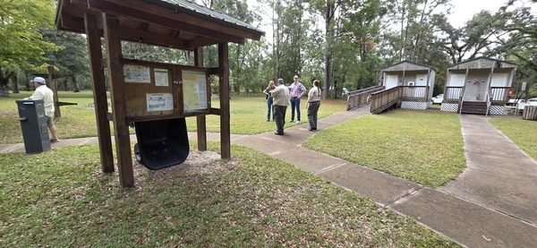 [Bill Slaughter exploring Adams Tract River Camp, 2025:09:27 11:26:26, 30.0347848, -83.0193613]