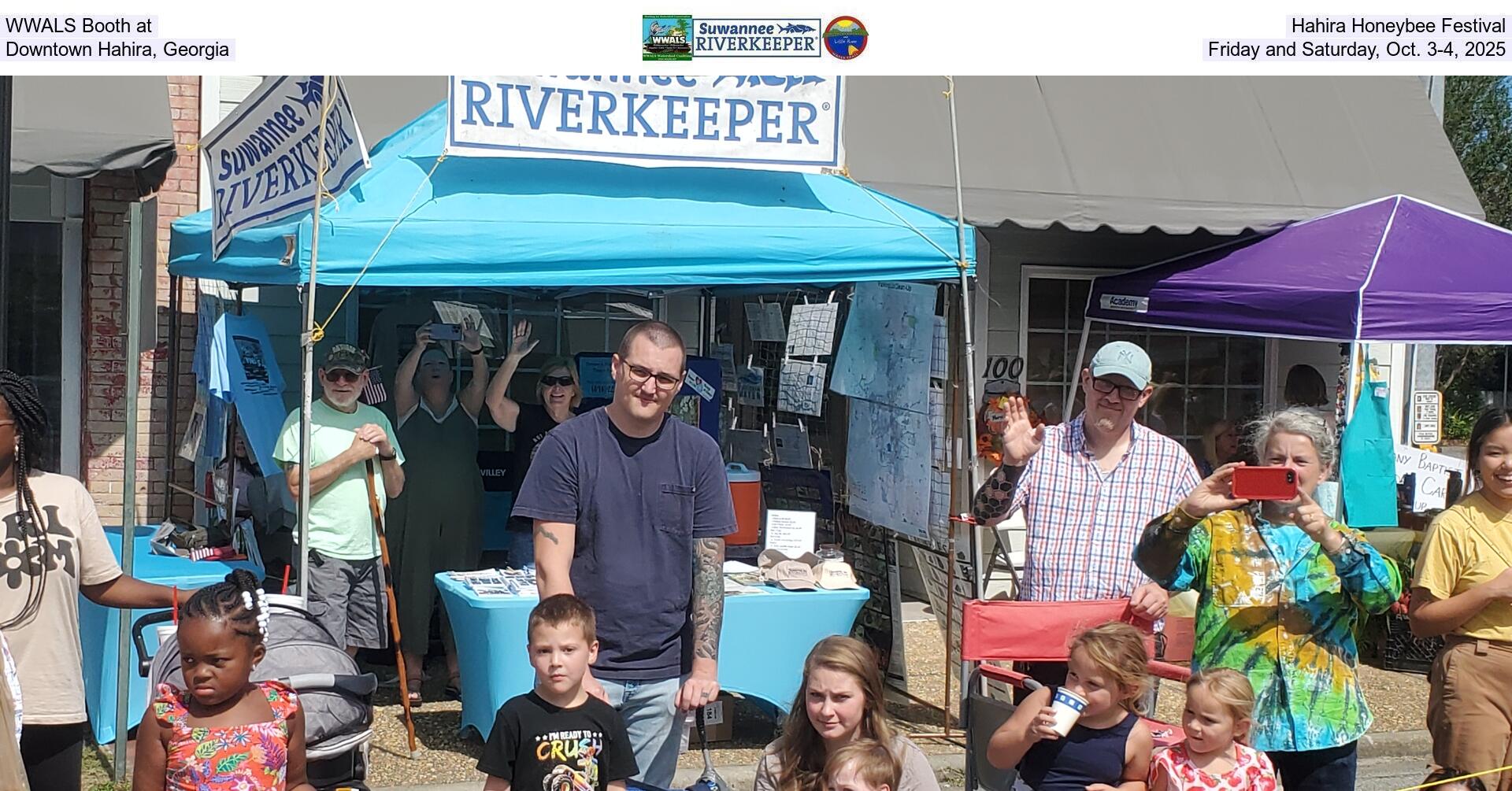 [WWALS Booth at Hahira Honeybee Festival, Downtown Hahira, Georgia, Friday and Saturday, Oct. 3-4, 2025]