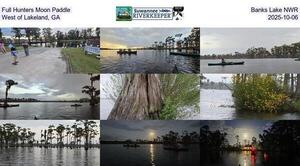 [Full Hunters Moon Paddle, Banks Lake NWR, West of Lakeland, GA, 2025-10-06]