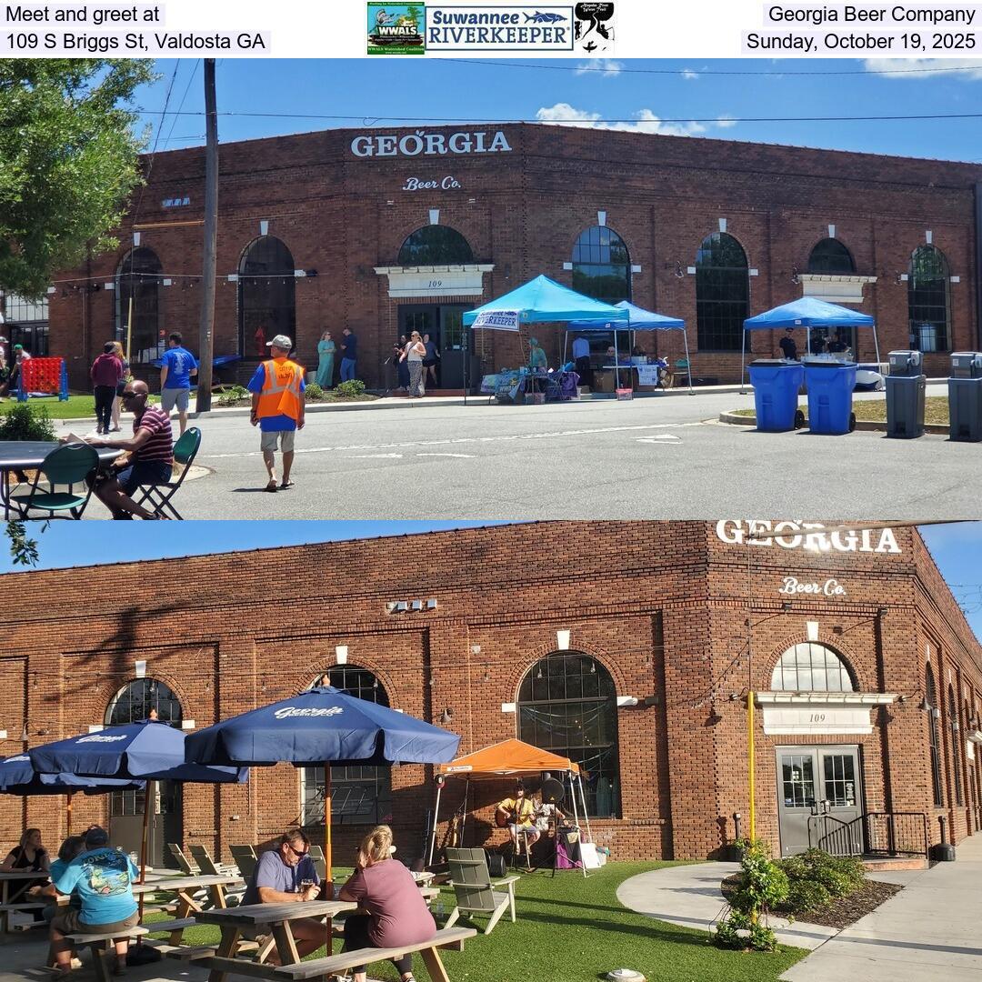 Meet and greet at Georgia Beer Company, 109 S Briggs St, Valdosta GA, Sunday, October 19, 2025