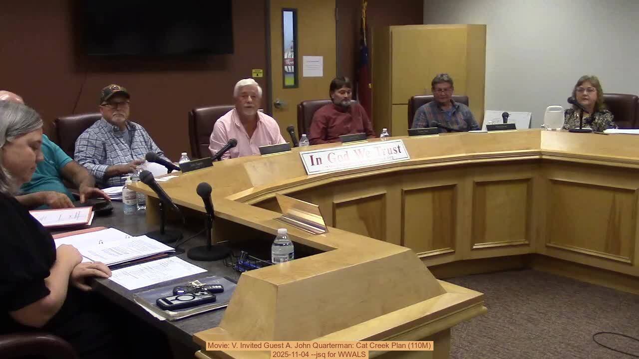 Movie: V. Invited Guest A. John Quarterman: Cat Creek Plan (110M)