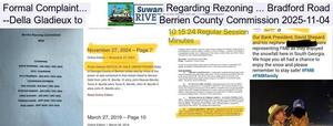 [Formal Complaint... Regarding Rezoning ... Bradford Road --Della Gladieux to Berrien County Commission 2025-11-04]
