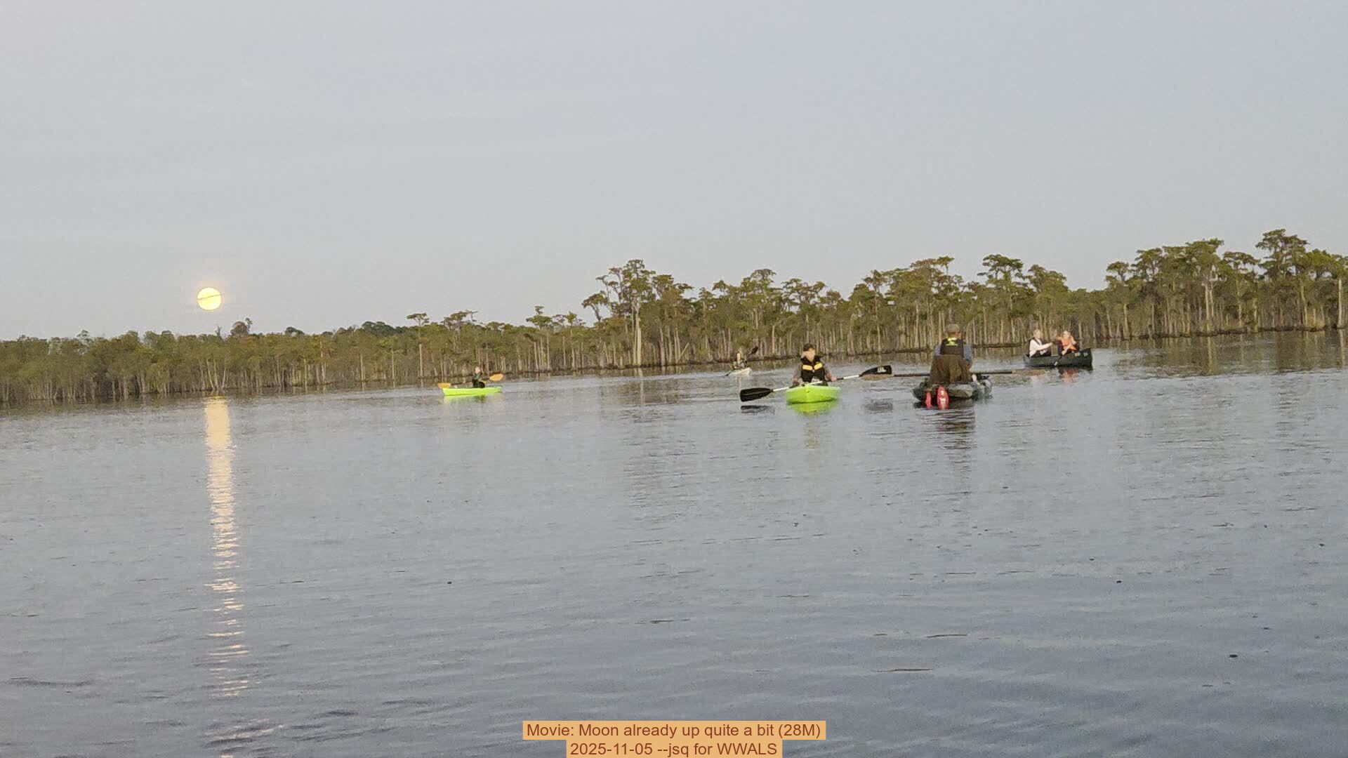 Movie: Moon already up quite a bit (28M), 2025-11-05 --jsq for WWALS