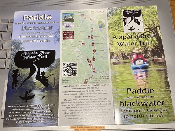 [Water Trail brochures and rack cards, 2025-11-08 --Heather Brasell]