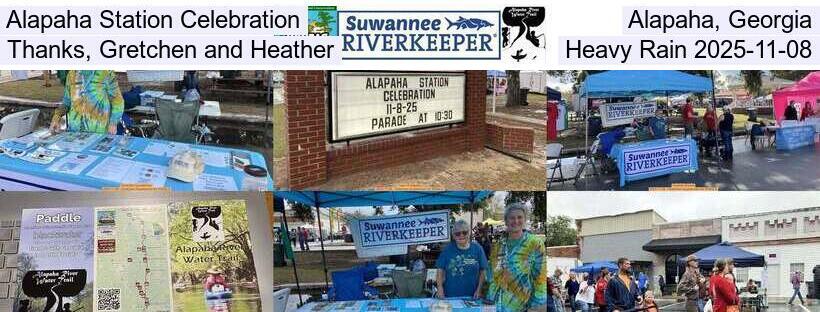 Alapaha Station Celebration, Alapaha, Georgia, Thanks, Gretchen and Heather, Heavy Rain 2025-11-08