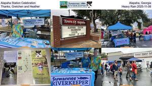 [Alapaha Station Celebration, Alapaha, Georgia, Thanks, Gretchen and Heather, Heavy Rain 2025-11-08]