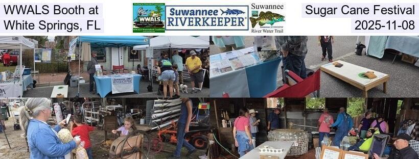 WWALS Booth at Sugar Cane Festival, White Springs, FL, 2025-11-08