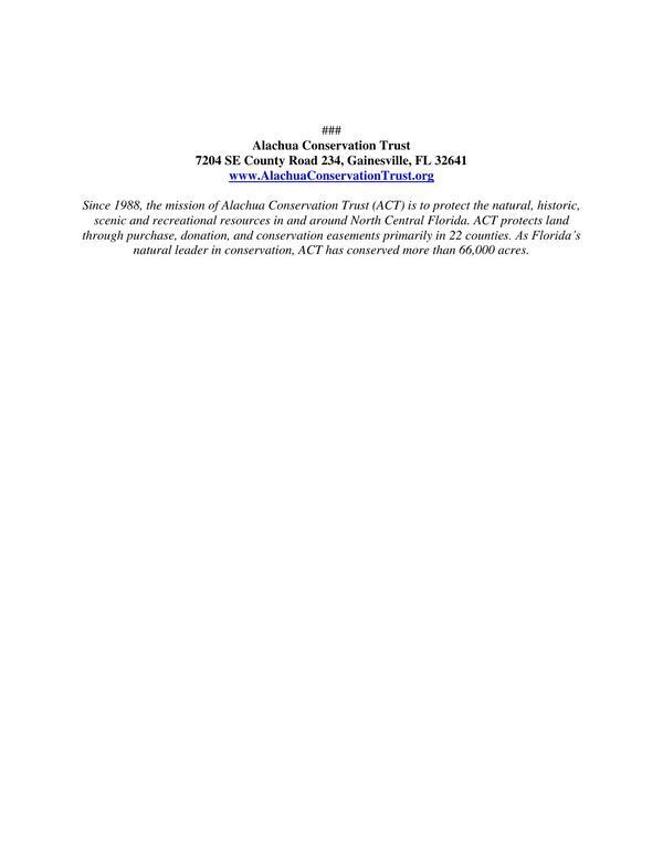 Alachua Conservation Trust