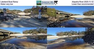[Lakeland Boat Ramp, Alapaha River 2025-11-12, Water very low, Lower than recommended]