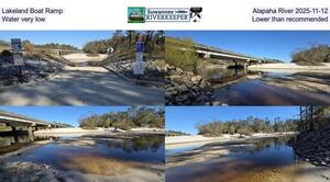 [Lakeland Boat Ramp, Alapaha River 2025-11-12, Water very low, Lower than recommended]