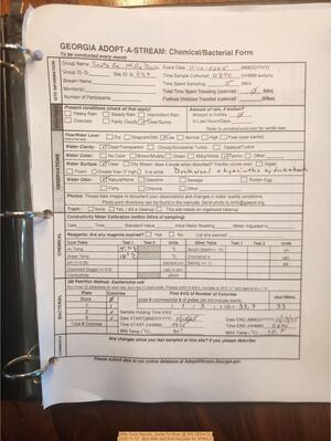 [Mills Dock Results, Santa Fe River @ NW 282nd Dr 2025-11-12 --Bob Mills and Kurt Hurzeler for WWALS]