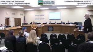 [Power, water, and datacenters, --Suwannee Riverkeeper 2025-11-17, Lowndes County Comprehensive Plan, Update Workshop 2]