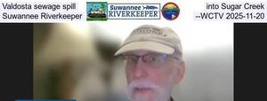 [Valdosta sewage spill into Sugar Creek, Suwannee Riverkeeper --WCTV 2025-11-20]