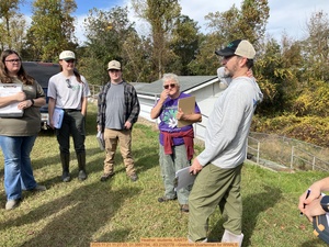 [Heather, students, AAWTP, 2025:11:21 11:27:33, 31.3887194, -83.2182778 --Gretchen Quarterman for WWALS]