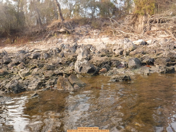 Rocks and river water, 2025:11:22 16:58:56 --Scotti Jay for WWALS