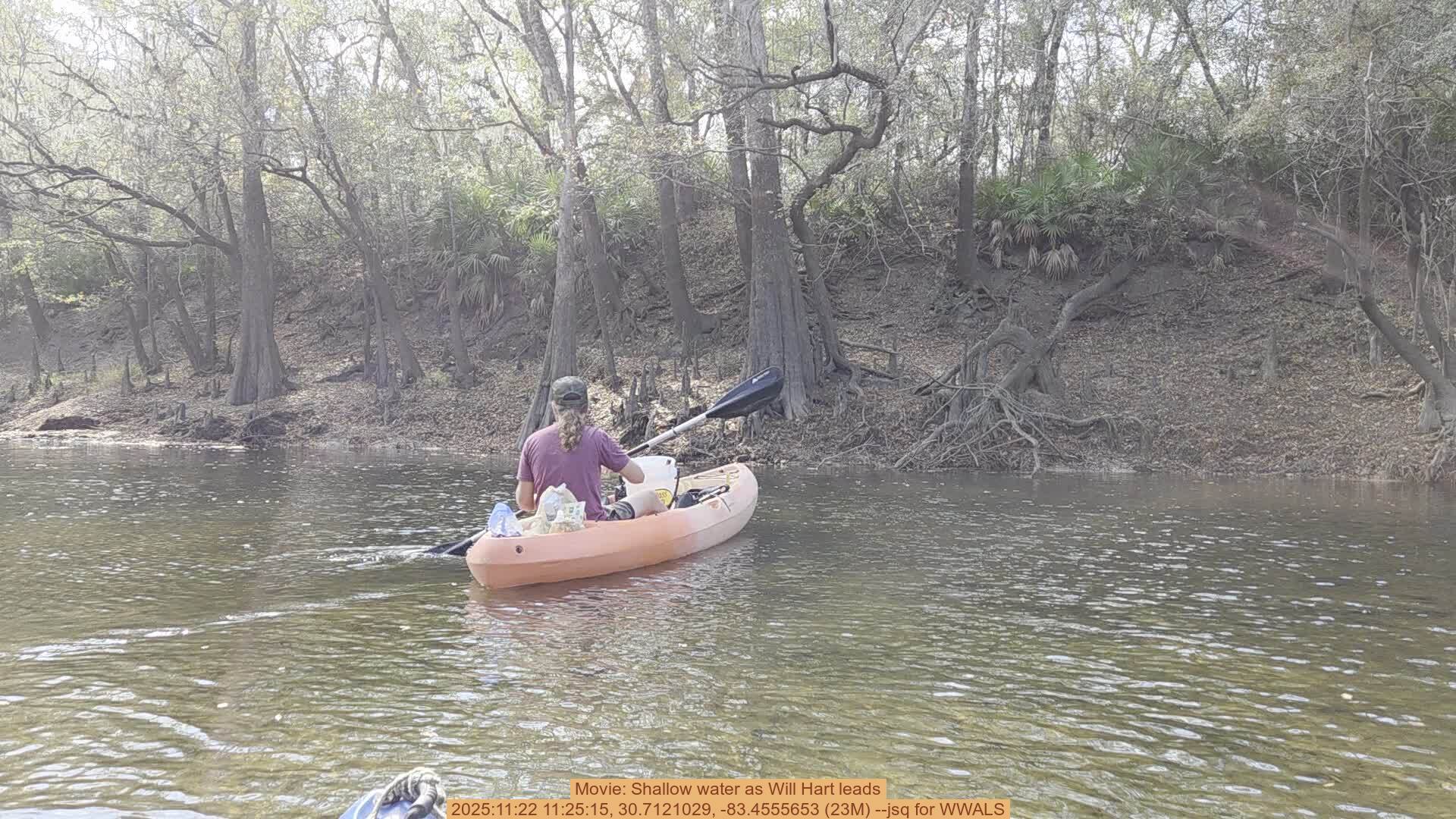 Movie: Shallow water as Will Hart leads, 2025:11:22 11:25:15, 30.7121029, -83.4555653 (23M) --jsq for WWALS