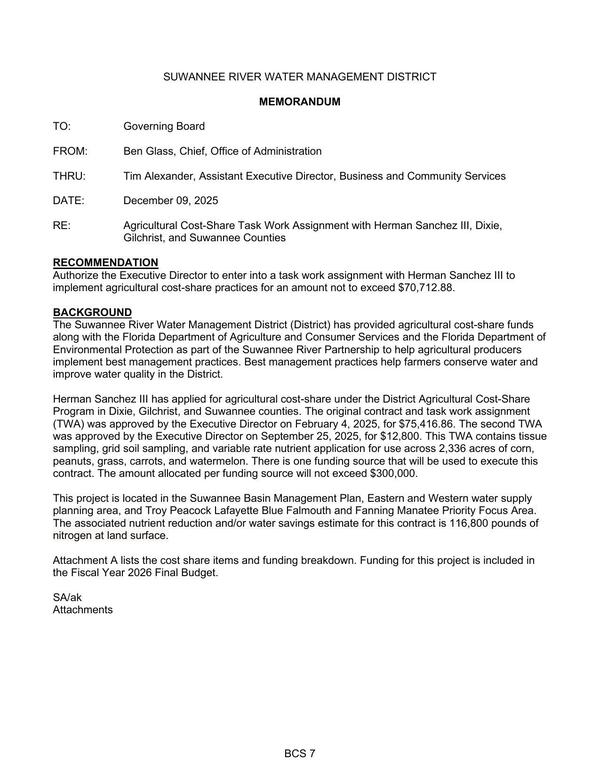 [This project is located in the Suwannee Basin Management Plan, Eastern and Western water supply]