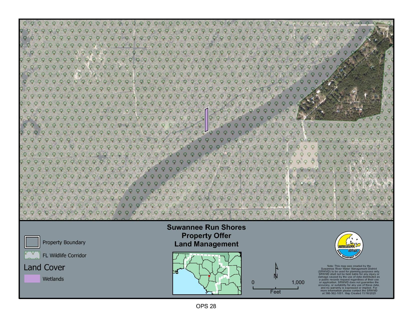 Map: Suwannee Run Shores Land Management