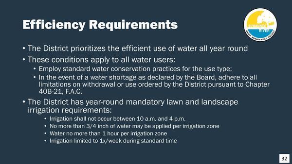 [Efficiency Requirements, 2025-12-09 --Amy Brown @ SRWMD]
