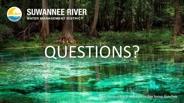 QUESTIONS?, 2025-12-09 --Amy Brown @ SRWMD