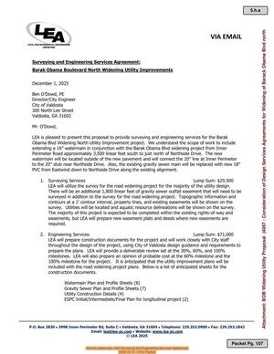 [16-inch watermain: LEA Surveying and Engineering Services Agreement, 2025-12-11 --VCC Packet]