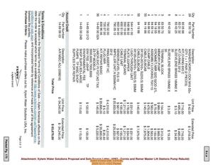 [Xylem invoice total: $63,676.80, 2025-12-11 --VCC Packet]