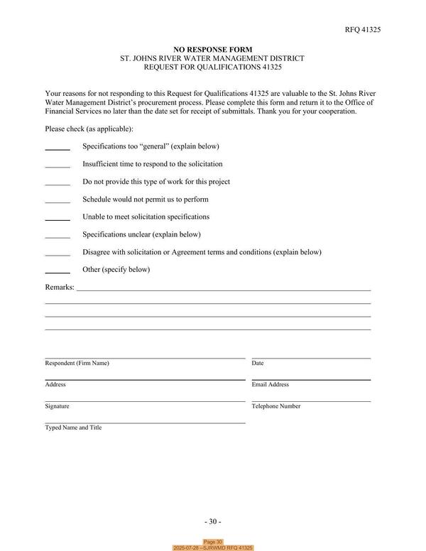 Page 30, 2025-07-28 --SJRWMD RFQ 41325