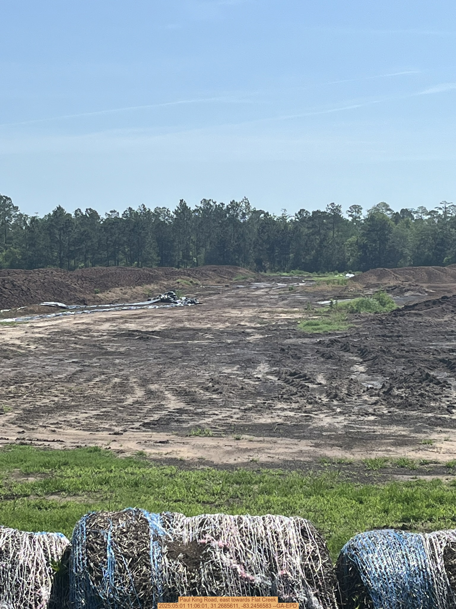 Paul King Road, east towards Flat Creek, 2025:05:01 11:06:01, 31.2685611, -83.2456583 --GA-EPD