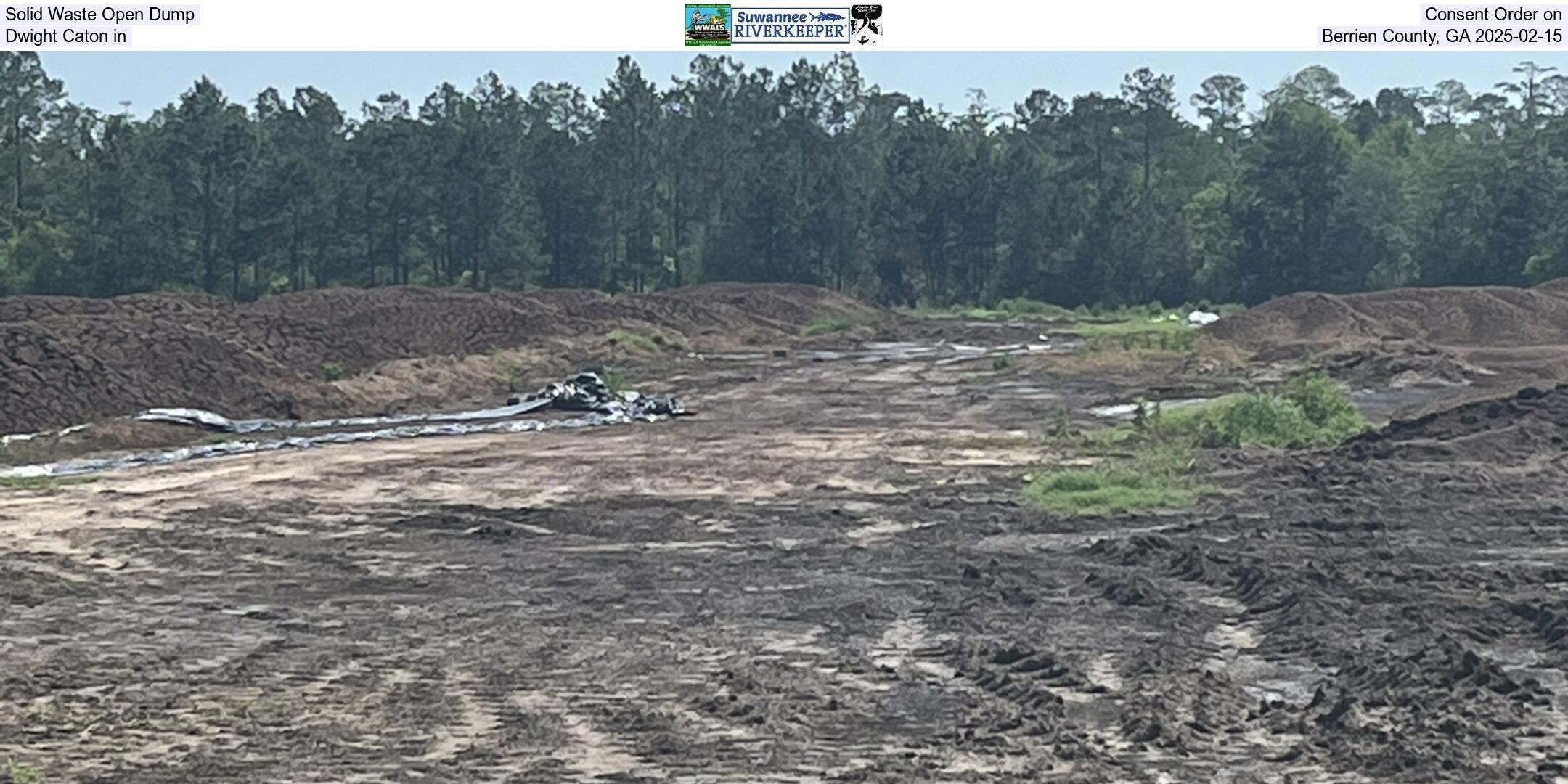 Solid Waste Open Dump, Consent Order on Dwight Caton in Berrien County, GA 2025-02-15