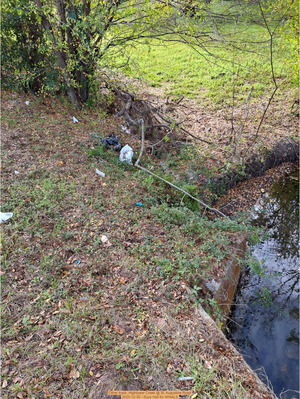 [Other trash, Hightower Creek @ St. Augustine Road, 2025-12-30 --Suzy Hall for WWALS]