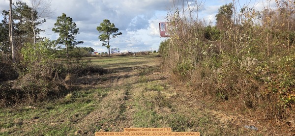 [Hightower Creek west of I-75, 2026:01:09 15:54:09, 30.8283472, -83.3239106 --jsq for WWALS]