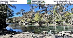 [Ichetucknee Polar Plunge and River Paddle 2026-01-10, to see SPZ, Springs Protection Zone]