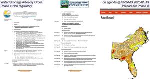 [Water Shortage Advisory Order, on agenda @ SRWMD 2026-01-13, Phase I: Non regulatory, Prepare for Phase II]