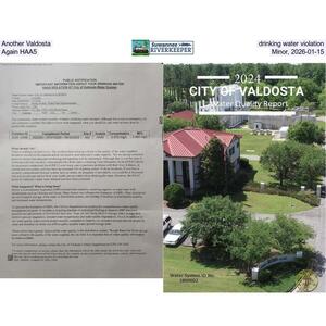[Another Valdosta drinking water violation, Again HAA5, Minor, 2026-01-15]