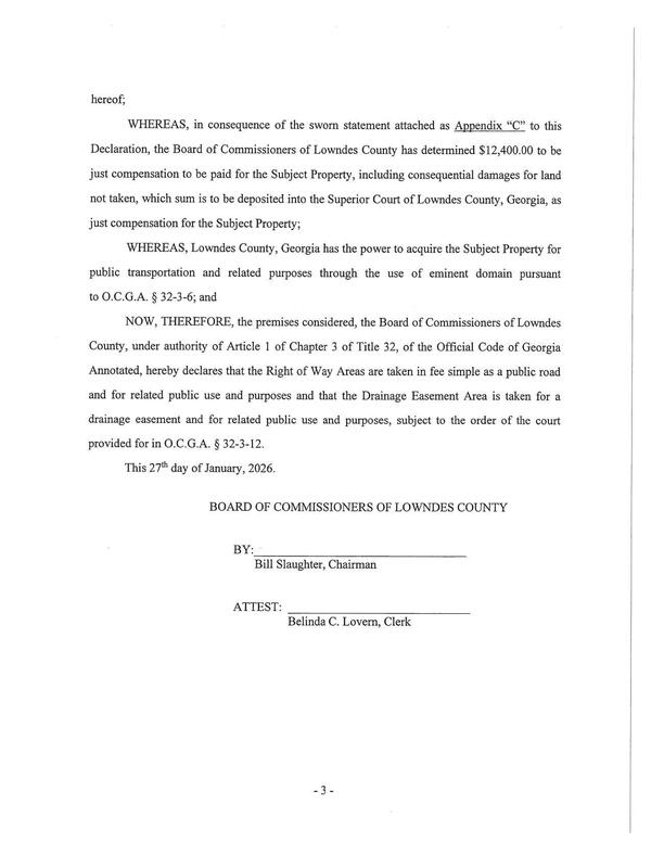 NOW, THEREFORE, the premises considered, the Board of Commissioners of Lowndes