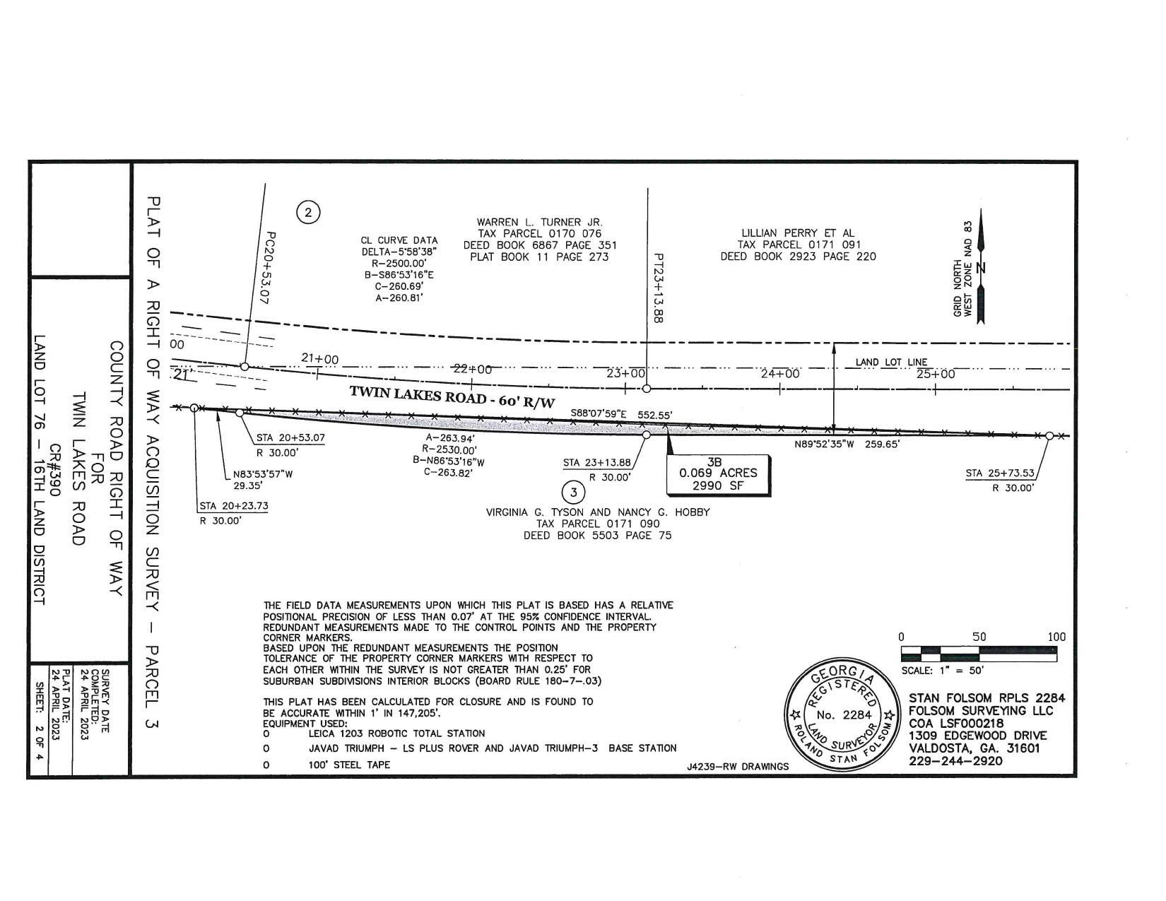 Survey: VIRGINIA G. TYSON AND NANCY G. HOBBY (2 of 4)