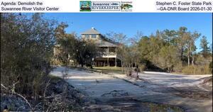 [Agenda: Demolish the Stephen C. Foster State Park Suwannee River Visitor Center --GA-DNR Board 2026-01-30]