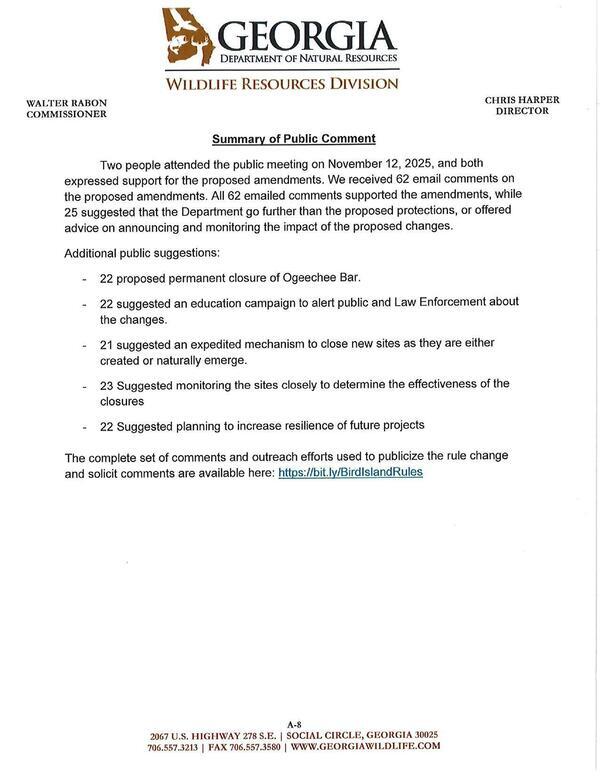 Summary of Public Comment