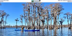 [Full Snow Moon Paddle, Banks Lake, Lakeland, GA 2026-02-01, Will Hart, Maybe bats]