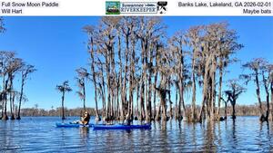 [Full Snow Moon Paddle, Banks Lake, Lakeland, GA 2026-02-01, Will Hart, Maybe bats]
