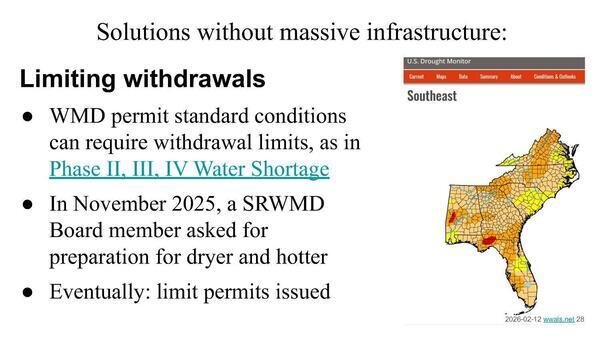 Solutions without massive infrastructure: Limiting withdrawals