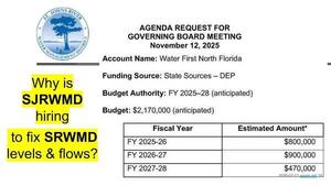 [Why is SJRWMD hiring to fix SRWMD levels & flows?]