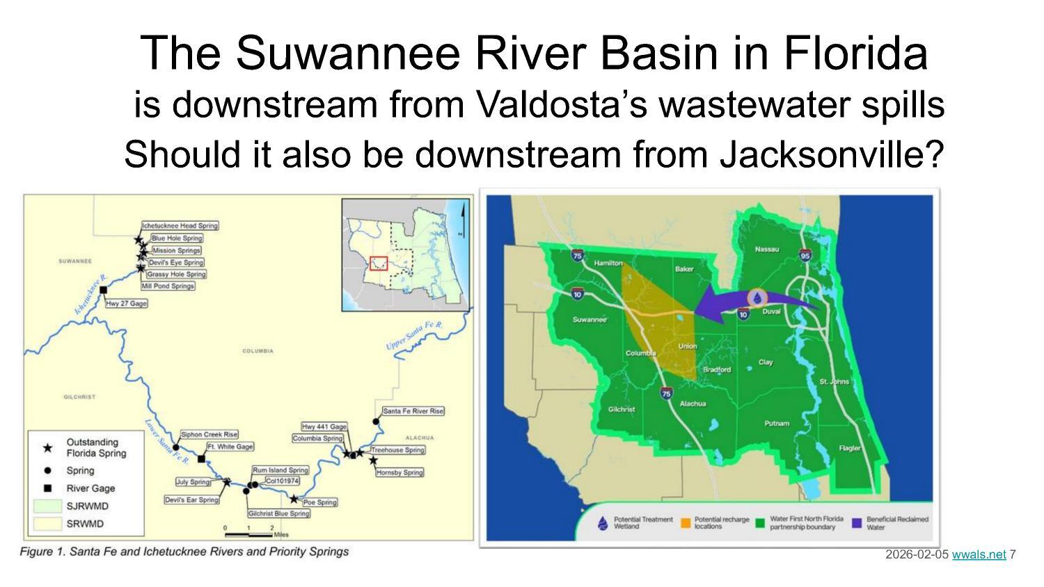 Already downstream from Valdosta, also downstream from JAX?