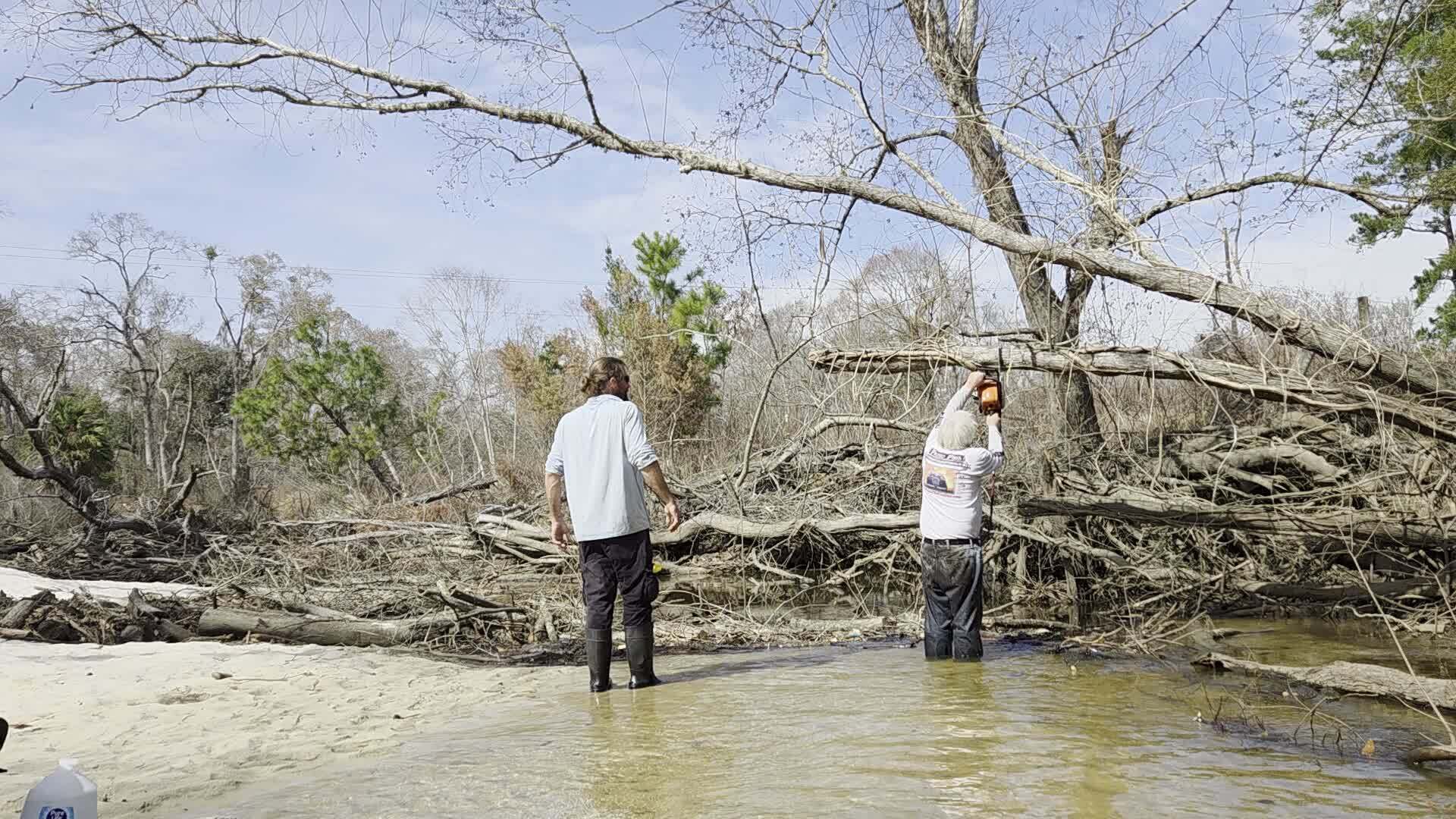Movie: Phil Hubbard sawing up, 2026:02:14 12:56:14, 30.8633830, -83.3189377 (13M)
