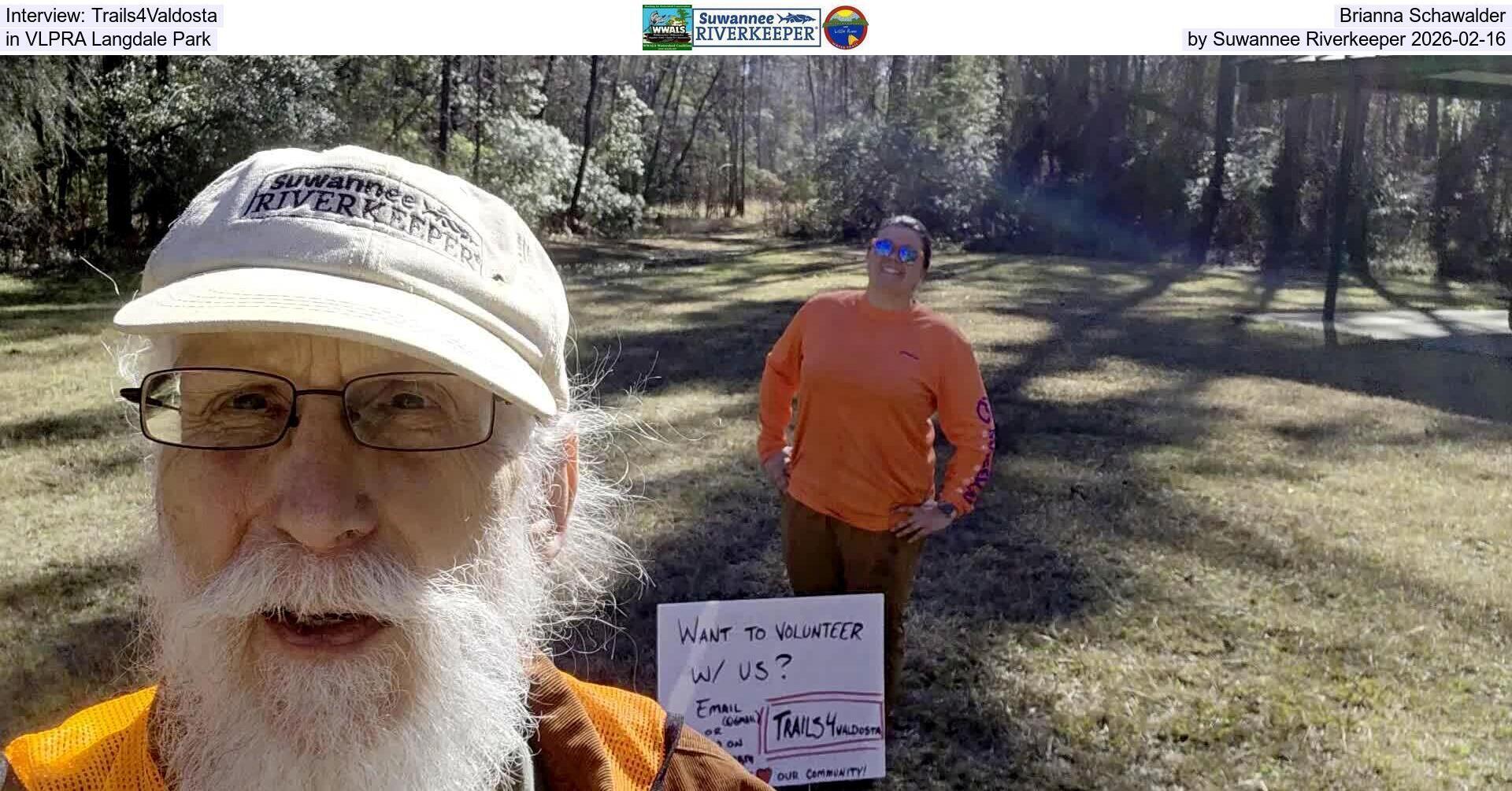 [Interview: trails4valdosta, Brianna Schawalder, Langdale Park, 2026-02-16]