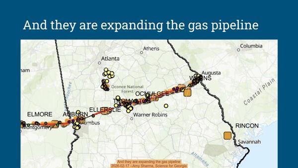 And they are expanding the gas pipeline, 2026-02-17 --Amy Sharma, Science for Georgia