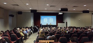 [Pope Langdale and audience]