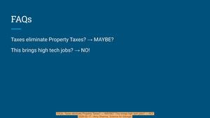 [FAQs: Taxes eliminate Property Taxes? — MAYBE? This brings high tech jobs? — NO!, 2026-02-17 --Amy Sharma, Science for Georgia]
