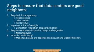 [Steps to ensure that data centers are good neighbors!, 2026-02-17 --Amy Sharma, Science for Georgia]