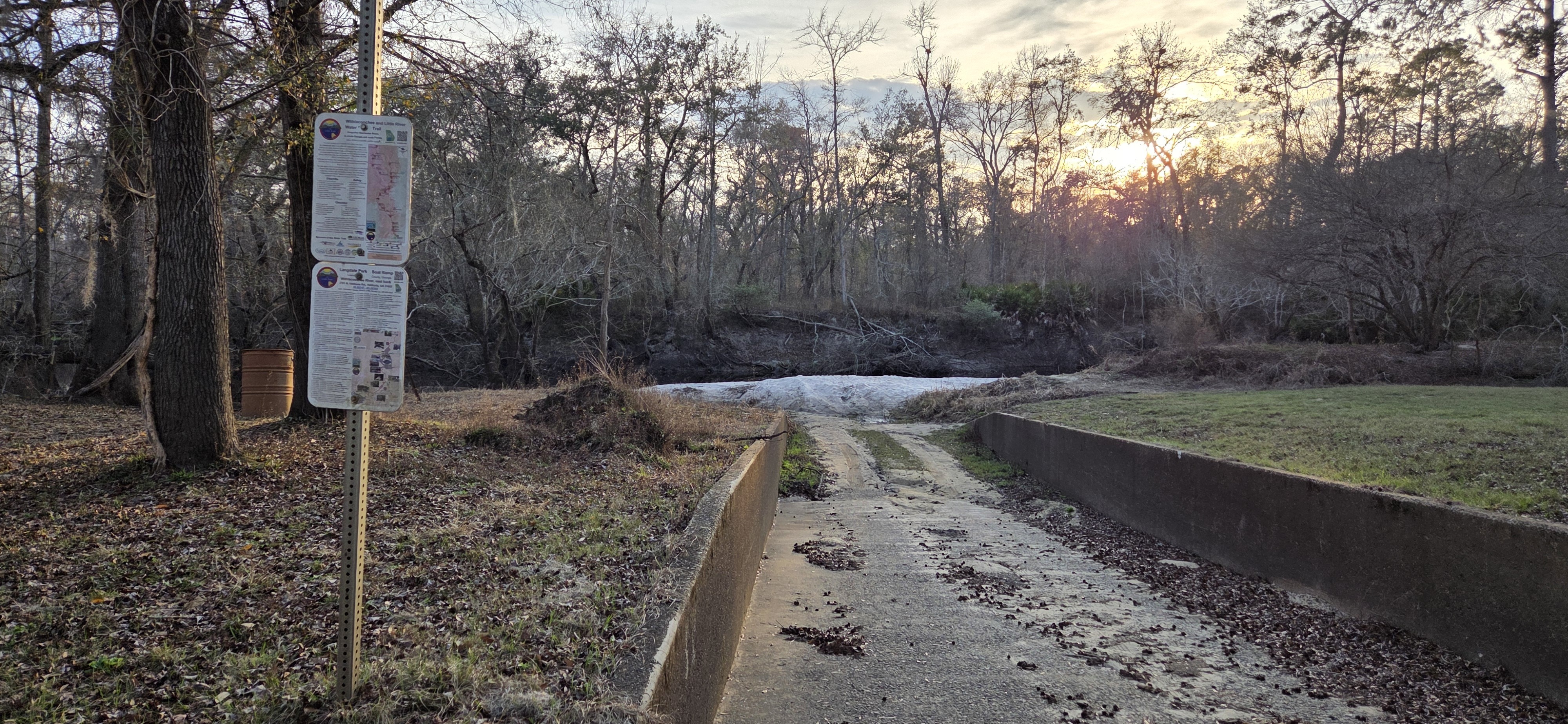 Langdale Park Boat Ramp, Withlacoochee River @ North Valdosta Road 2026-02-19 --jsq for WWALS
